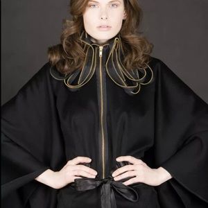 Sohung Designs Black Zipper Wonderful Cape